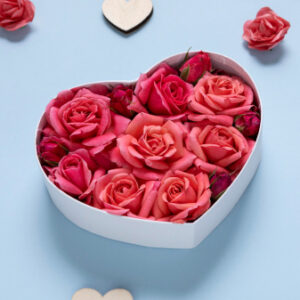 Heart-Shaped Flower Box